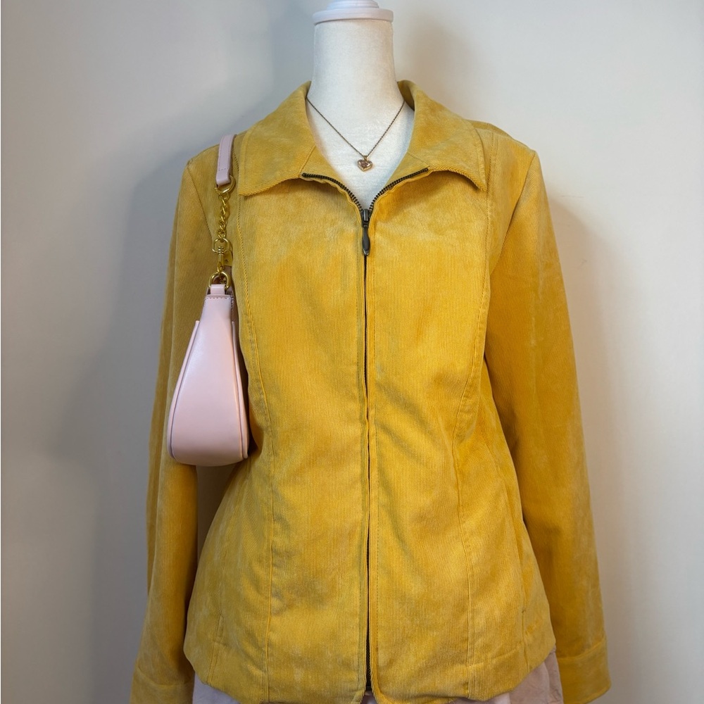 Christopher & Banks Mustard Utility Jacket